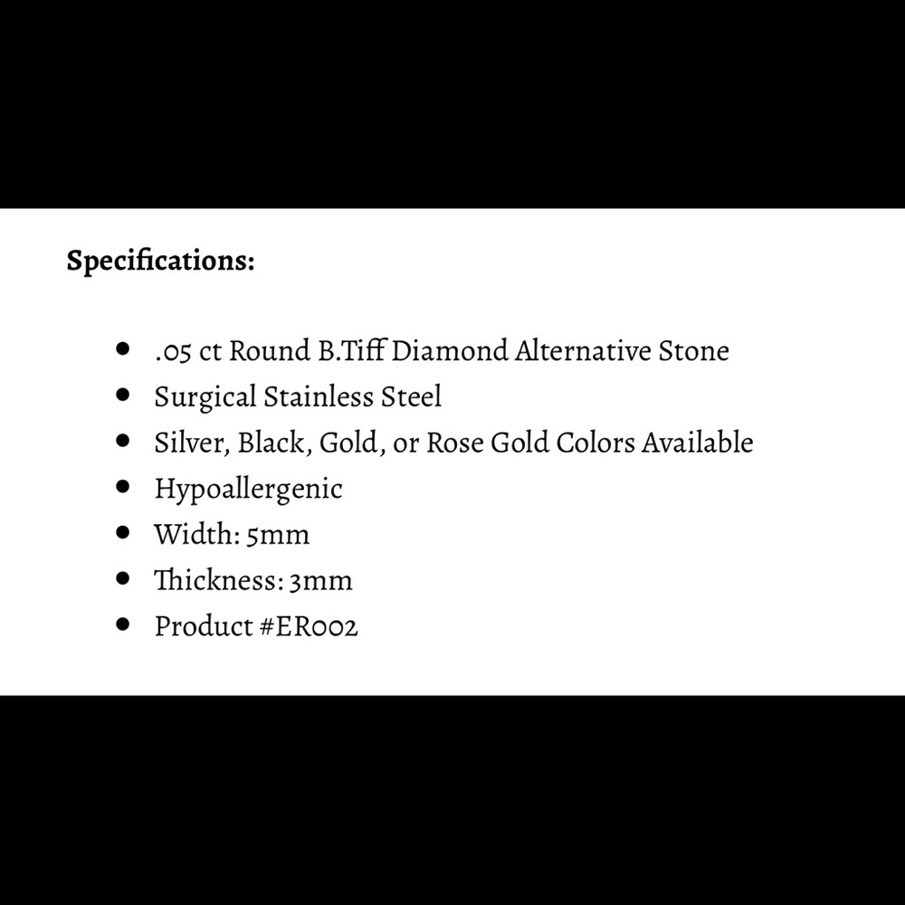 B Tiff solitaire earrings - NWT ❤️ - Picture 5 of 5